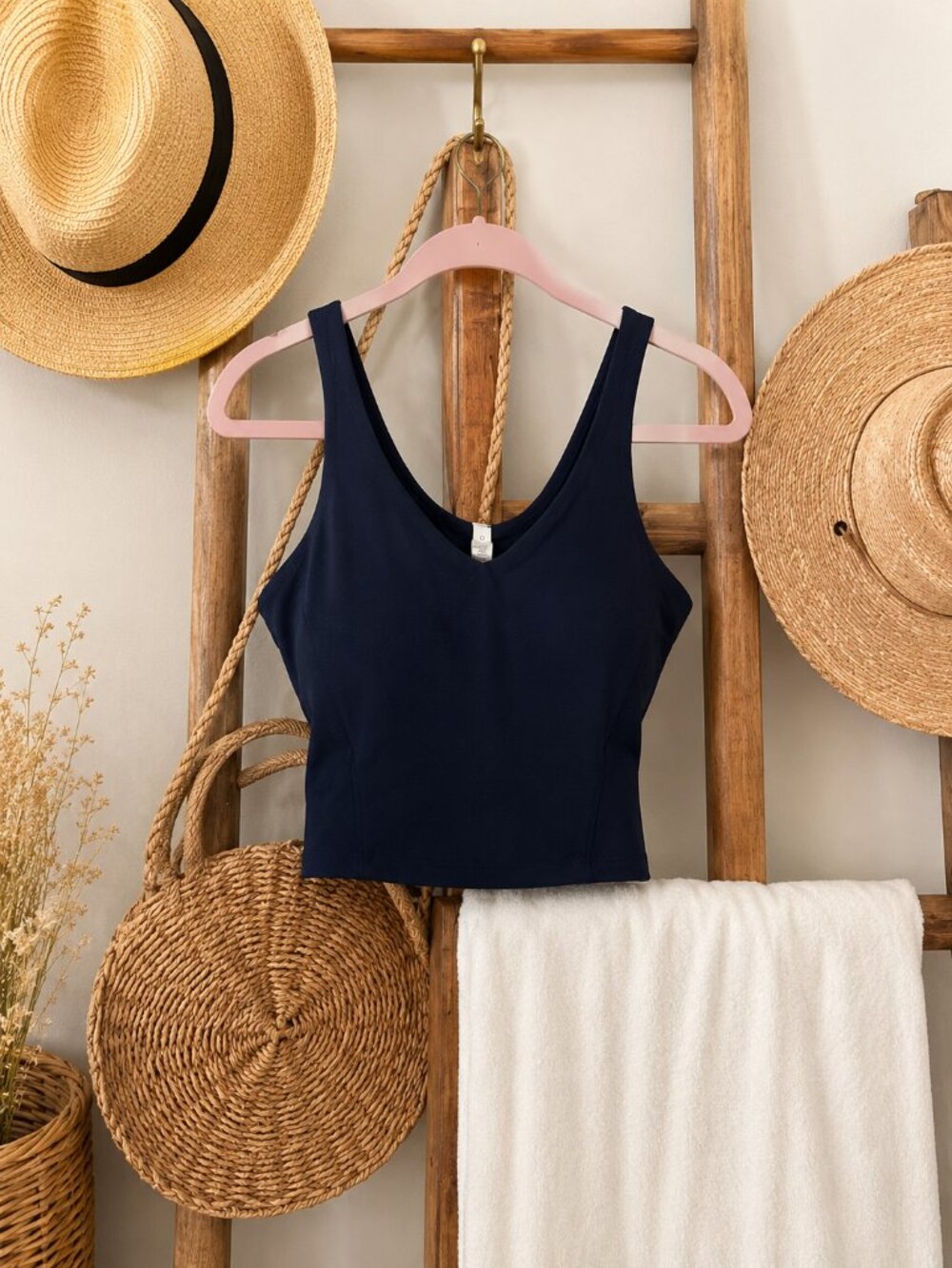 lululemon Align™ Tank Top True Navy Built-In Bra Size 12 Nulu
